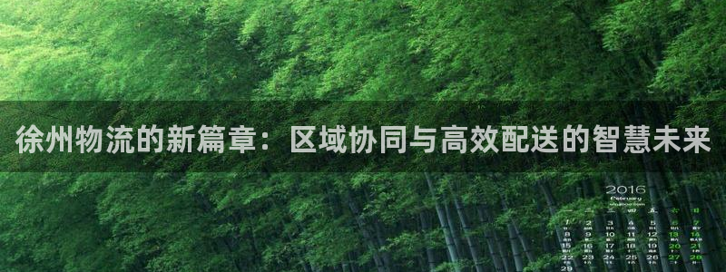 28圈充值方式：徐州物流的新篇章：区